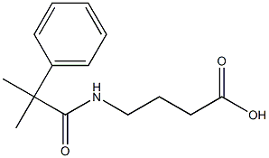 4-(2-methyl-2-phenylpropanamido)butanoic acid Struktur