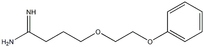 4-(2-phenoxyethoxy)butanimidamide Struktur