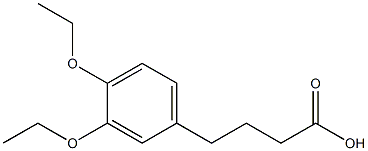 4-(3,4-diethoxyphenyl)butanoic acid Struktur