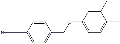 4-(3,4-dimethylphenoxymethyl)benzonitrile Struktur