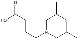 4-(3,5-dimethylpiperidin-1-yl)butanoic acid Struktur