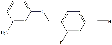 4-(3-aminophenoxymethyl)-3-fluorobenzonitrile Struktur