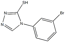 4-(3-bromophenyl)-4H-1,2,4-triazole-3-thiol Struktur