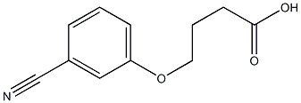 4-(3-cyanophenoxy)butanoic acid Struktur