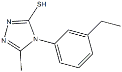 4-(3-ethylphenyl)-5-methyl-4H-1,2,4-triazole-3-thiol Struktur