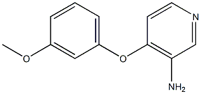 4-(3-methoxyphenoxy)pyridin-3-amine Struktur