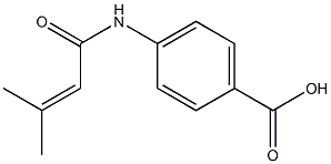 4-(3-methylbut-2-enamido)benzoic acid Struktur