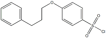 4-(3-phenylpropoxy)benzene-1-sulfonyl chloride Struktur