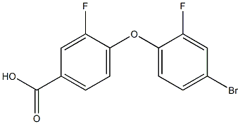 4-(4-bromo-2-fluorophenoxy)-3-fluorobenzoic acid Struktur