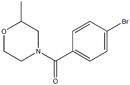 4-(4-bromobenzoyl)-2-methylmorpholine Struktur