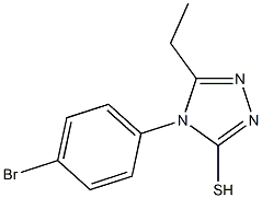 4-(4-bromophenyl)-5-ethyl-4H-1,2,4-triazole-3-thiol Struktur