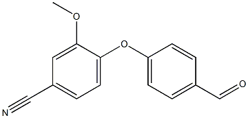 4-(4-formylphenoxy)-3-methoxybenzonitrile Struktur