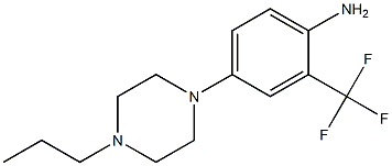 4-(4-propylpiperazin-1-yl)-2-(trifluoromethyl)aniline Struktur