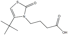 4-(4-tert-butyl-2-oxo-1,3-thiazol-3(2H)-yl)butanoic acid Struktur