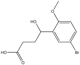 4-(5-bromo-2-methoxyphenyl)-4-hydroxybutanoic acid Struktur