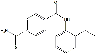 4-(aminocarbonothioyl)-N-(2-isopropylphenyl)benzamide Struktur