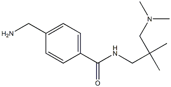 4-(aminomethyl)-N-{2-[(dimethylamino)methyl]-2-methylpropyl}benzamide Struktur