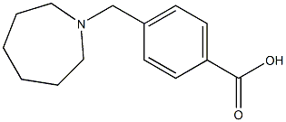 4-(azepan-1-ylmethyl)benzoic acid Struktur