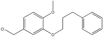 4-(chloromethyl)-1-methoxy-2-(3-phenylpropoxy)benzene Struktur