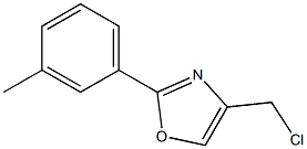 4-(chloromethyl)-2-(3-methylphenyl)-1,3-oxazole Struktur