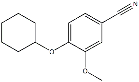 4-(cyclohexyloxy)-3-methoxybenzonitrile Struktur