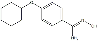 4-(cyclohexyloxy)-N'-hydroxybenzene-1-carboximidamide Struktur