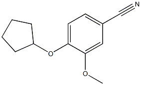 4-(cyclopentyloxy)-3-methoxybenzonitrile Struktur