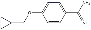 4-(cyclopropylmethoxy)benzene-1-carboximidamide Struktur