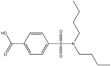 4-(dibutylsulfamoyl)benzoic acid Struktur