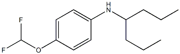 4-(difluoromethoxy)-N-(heptan-4-yl)aniline Struktur