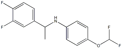 4-(difluoromethoxy)-N-[1-(3,4-difluorophenyl)ethyl]aniline Struktur