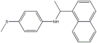 4-(methylsulfanyl)-N-[1-(naphthalen-1-yl)ethyl]aniline Struktur