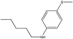 4-(methylsulfanyl)-N-pentylaniline Struktur