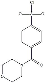 4-(morpholin-4-ylcarbonyl)benzene-1-sulfonyl chloride Struktur