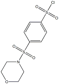 4-(morpholine-4-sulfonyl)benzene-1-sulfonyl chloride Struktur