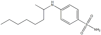 4-(octan-2-ylamino)benzene-1-sulfonamide Struktur