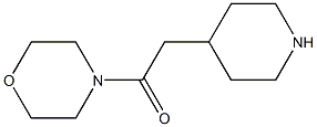 4-(piperidin-4-ylacetyl)morpholine Struktur