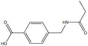 4-(propanamidomethyl)benzoic acid Struktur