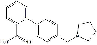 4'-(pyrrolidin-1-ylmethyl)-1,1'-biphenyl-2-carboximidamide Struktur