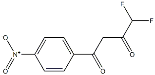 4,4-difluoro-1-(4-nitrophenyl)butane-1,3-dione Struktur