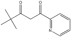 4,4-dimethyl-1-(pyridin-2-yl)pentane-1,3-dione Struktur