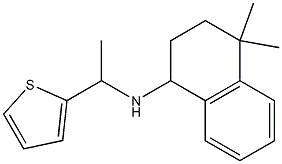 4,4-dimethyl-N-[1-(thiophen-2-yl)ethyl]-1,2,3,4-tetrahydronaphthalen-1-amine Struktur