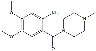 4,5-dimethoxy-2-[(4-methylpiperazin-1-yl)carbonyl]aniline Struktur