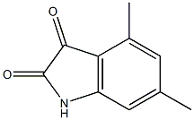 4,6-dimethyl-2,3-dihydro-1H-indole-2,3-dione Struktur