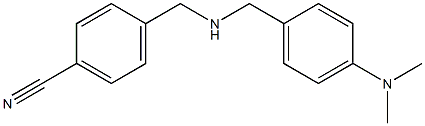 4-[({[4-(dimethylamino)phenyl]methyl}amino)methyl]benzonitrile Struktur