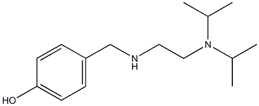 4-[({2-[bis(propan-2-yl)amino]ethyl}amino)methyl]phenol Struktur