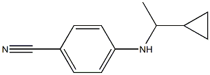 4-[(1-cyclopropylethyl)amino]benzonitrile Struktur