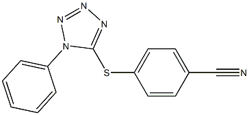 4-[(1-phenyl-1H-1,2,3,4-tetrazol-5-yl)sulfanyl]benzonitrile Struktur