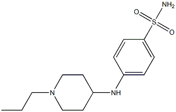 4-[(1-propylpiperidin-4-yl)amino]benzene-1-sulfonamide Struktur