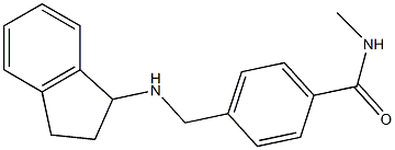 4-[(2,3-dihydro-1H-inden-1-ylamino)methyl]-N-methylbenzamide Struktur